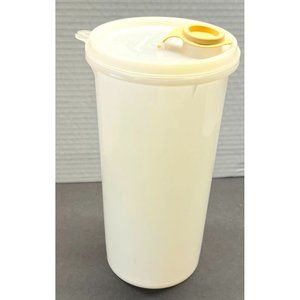 Vintage Tupperware 261-17 Beverage Storage Container with Lid 563-4 8.5" Tall